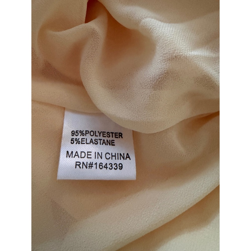 Petal & Pup Women One Shoulder Ruffle Maxi Dress Yellow Floral Rosette Size L - Picture 11 of 13